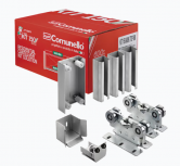Comunello Kit de Montaje 19912325 para Puerta Corrediza, Acero Galvanizado