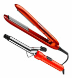 Compra Conair Plancha para Cabello, 205 °C, Rojo Rizador