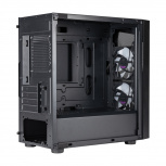 Gabinete Cooler Master CMP 320, Mini-Tower, Micro-ATX/Mini-ITX, USB 2.0/3.0, sin Fuente, 2 Ventiladores Instalados, Negro - Imagen adicional 3