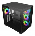 Gabinete Cooler Master E681, Midi-Tower, ATX/Micro-ATX/Mini-ITX, USB 3.0, sin Fuente, 4 Ventiladores Instalados, Negro - Imagen adicional 1