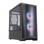 Gabinete Cooler Master MasterBox MB320L ARGB, Mini-Tower, Micro-ATX/Mini-ITX, USB 3.0, sin Fuente, 2 Ventiladores Instalados, Negro