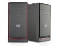 Gabinete Cooler Master MasterBox E300L, Mini-Tower, micro-ATX/mini-ITX, USB 3.1, sin Fuente, Negro/Rojo