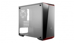 Gabinete Cooler Master Lite 3.1, Mini-Tower, Micro-ATX/Mini-ITX, USB 2.0/3.0, sin Fuente, Negro/Rojo