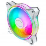 Ventilador Cooler Master MasterFan MF120 Halo, 120mm, 1800RPM, RGB, Blanco  image