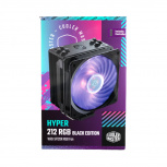 Disipador CPU Cooler Master Hyper 212 RGB, 120mm, hasta 2000RPM, Negro 