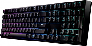Teclado Gamer Cooler Master MasterKeys Pro L RGB, Teclado Mecánico, Cherry MX Red, Alámbrico, Negro (Inglés)
