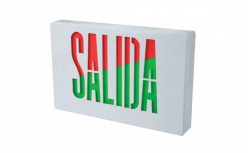 Cooper Lighting Señal de Salida APX7RGSAL, Blanco/Verde/Rojo