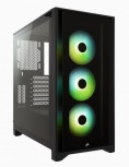 Gabinete Corsair iCUE 4000X RGB, Midi-Tower, ATX/EATX/Micro-ATX/Mini-ITX, USB 3.0, sin Fuente, 3 Ventiladores Instalados, Negro - Imagen adicional 1