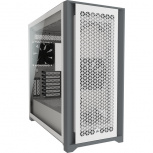 Gabinete Corsair 5000D AIRFLOW, Midi-Tower, ATX/EATX/Micro-ATX/Mini-ITX, USB 3.0, sin Fuente, 2 Ventiladores Instalados, Blanco ― Tiene un golpe en la tapa frontal.