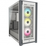 Gabinete Corsair iCUE 5000X con Ventana RGB, Midi-Tower, ATX/EATX/ITX, USB 3.0, sin Fuente, Blanco