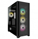 Gabinete Corsair iCUE 7000X RGB con Ventana, Full Tower, ATX/Micro ATX/Mini-ITX, USB 3.0, sin Fuente, Negro