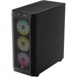 Gabinete Corsair 480T RGB Airflow, Midi-Tower, ATX/EATX/Micro-ATX/Mini-ITX, USB 3.0, sin Fuente, 3 Ventiladores Instalados, Negro image