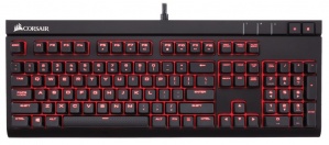 Teclado Gamer Corsair Strafe, Teclado Mecánico, Cherry MX Red, Alámbrico, USB, Negro (Inglés)