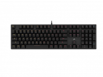 Teclado Gamer Corsair Clipper Core 100 LED, Teclado Mecánico, Linear, Alámbrico, USB, Negro, Inglés