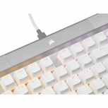 Teclado Gamer Corsair K70 RGB PRO, Teclado Mecánico, Switch OPX, Alámbrico, Blanco, (Inglés) - Imagen adicional 3