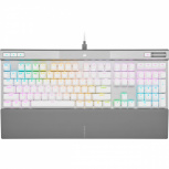 Teclado Gamer Corsair K70 RGB PRO, Teclado Mecánico, Switch OPX, Alámbrico, Blanco, (Inglés)