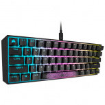 Teclado Gamer Corsair K65 RGB Mini 60%, Teclado Mecánico, Switch Cherry MX Speed, Alámbrico, Negro (Inglés) image