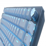 Teclado Gamer Corsair K65 Plus LED RGB 75%, Teclado Mecánico, MLX Red, Inalámbrico, RF Inalámbrico, Azul, Inglés - Imagen adicional 1