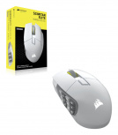 Mouse Gamer Corsair Scimitar Elite, Inalámbrico, Óptico, 33.000DPI, RF Wireless/Bluetooth/USB-C, Blanco image