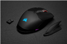 Mouse Gamer Corsair Óptico Dark Core Pro RGB SE, Inalámbrico, USB, 18.000DPI, Negro image