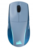 Mouse Gamer Corsair M75, Inalámbrico, Óptico, 26.000DPI, RF Wireless/Bluetooth/USB-A, Azul