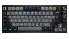 Teclado Gamer Corsair K65 PLUS RGB LED RGB 75%, Teclado Mecánico, MLX Red, Inalámbrico, USB/RF Inalámbrico/Bluetooth, Gris, Inglés
