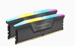 Kit Memoria RAM Corsair Vengeance RGB DDR5, 5600MHz, 64GB (2 x 32GB), CL40, Gris