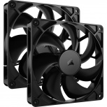 Ventilador Corsair PWM RS140, 2x 140mm, 1700RPM, Negro