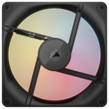 Ventilador Corsair iCUE LINK LX140-R, 2x 140mm, 2000RPM, RGB, Negro - Imagen adicional 1