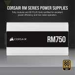 Fuente de Poder Corsair RM750 80 PLUS Gold ATX, Modular, 24-pin ATX, 140mm, 750W - Imagen adicional 1