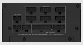 Fuente de Poder Corsair SF1000 80 PLUS Platinum SFX, Modular, 24-pin ATX, 12VHPWR, 92mm, 1000W image