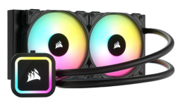 Corsair iCUE H100x RGB ELITE Enfriamiento Líquido para CPU, 2x 120mm, hasta 1500RPM, Negro