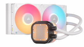 Corsair iCUE LINK TITAN 240 RX LCD Enfriamiento Líquido para CPU, 2x 120mm, hasta 2100RPM, Blanco  image