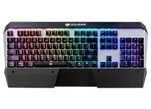Teclado Gamer Cougar Attack X3 RGB, Teclado Mecánico, Cherry MX RGB, Alámbrico, Negro/Plata (Inglés)