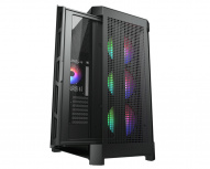 Gabinete Cougar Airface Pro RGB, Midi-Tower, ATX/CEB/EATX/Micro-ATX/Mini-ITX, USB 2.0/3.0, sin Fuente, 4 Ventiladores Instalados, Negro - Imagen adicional 1