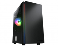 Gabinete Cougar Purity RGB, Mini-Tower, Micro-ATX/Mini-ITX, USB 2.0/3.0, sin Fuente, 1 Ventilador Instalado, Negro - Imagen adicional 1
