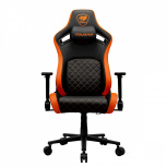 Cougar Silla Gamer Defensor, hasta 120kg, Negro/Naranja