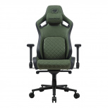 Cougar Silla Gamer Defensor S, hasta 150Kg, Negro/Verde