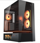 Gabinete Cougar CFV235 Vision, Midi-Tower, ATX/CEB/Micro-ATX/Mini-ITX, USB 3.0, sin Fuente, 3 Ventiladores Instalados, Negro