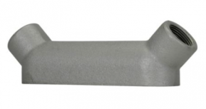 Crouse-Hinds Caja Condulet BUB8 SA, 2 Puertos, 3", Hierro