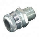 Crouse-Hinds Conector Metálico Tipo Glándula para Cable con Cuerda, 1.9 - 2.28mm, Plata