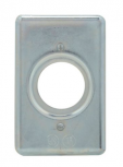 Crouse-Hinds Placa para Pared DS21, 1 Puerto, 1 Pieza, Plata