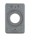 Crouse-Hinds Tapa para Pared DS21G, 1 Puerto, 1 Pieza, Gris