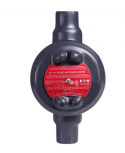 Crouse-Hinds Caja Condulet GUAC-16 DBR, 2 Puertos, 1/2", PVC