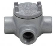 Crouse-Hinds Caja Condulet GUAT-16 DBR, 3 Puertos, 1/2", Hierro