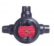 Crouse-Hinds Caja Condulet GUAT-49 DBR, 3 Puertos, 1 1/4", PVC