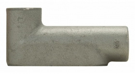 Crouse-Hinds Caja Condulet LB-17 DBR, 2 Puertos, 1/2", Acero