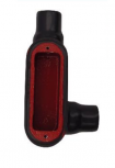 Crouse-Hinds Caja Condulet LB-27 DBR, 2 Puertos, 3/4", Hierro