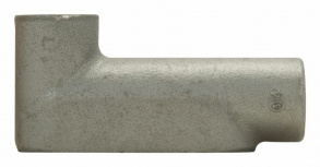 Crouse-Hinds Caja Condulet LB-57, 2 Puertos, 1/2", Acero