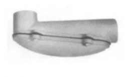 Crouse-Hinds Caja Condulet LBD-5500, 2 Puertos, 1 1/2", Aluminio